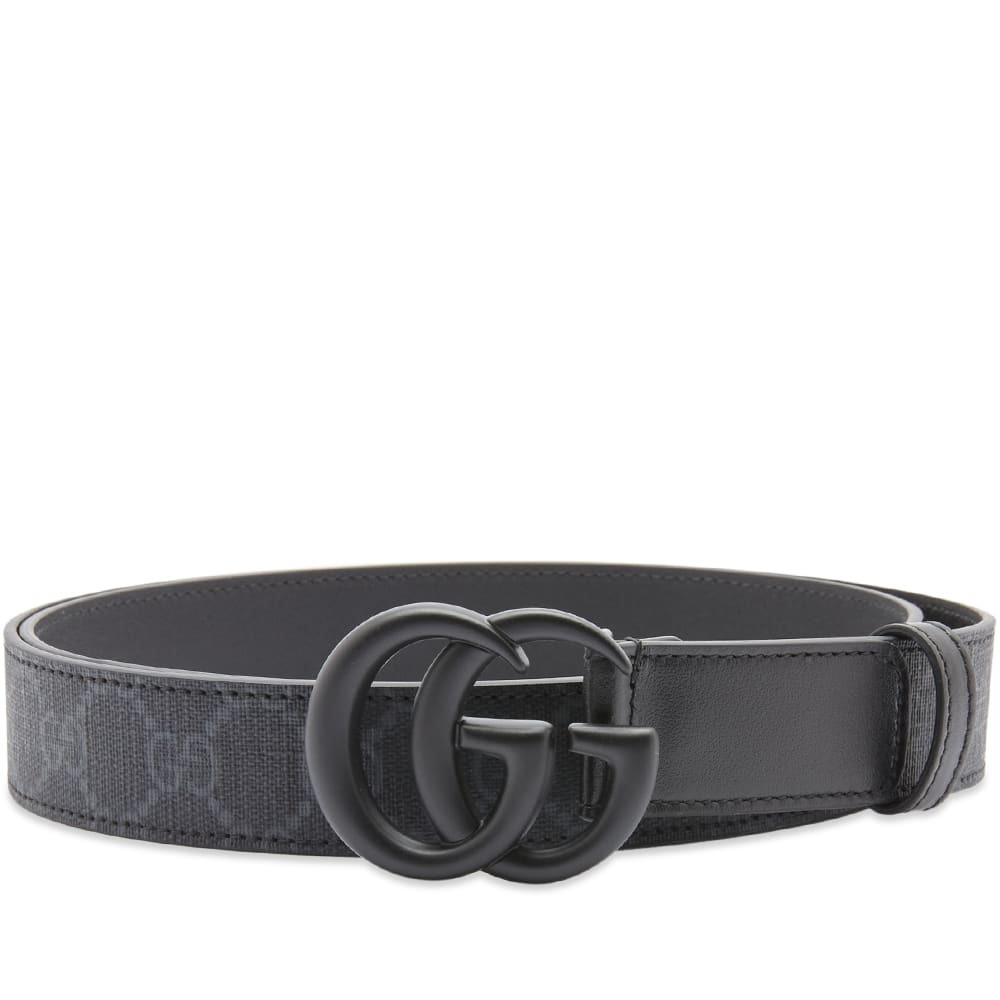 Gucci GG Supreme Buckle Belt in Black for Men