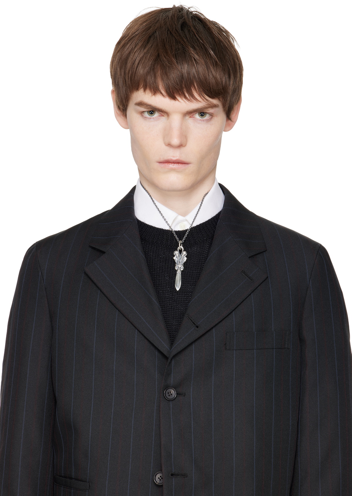 YOHJI YAMAMOTO Skull Dagger Pendant Necklace