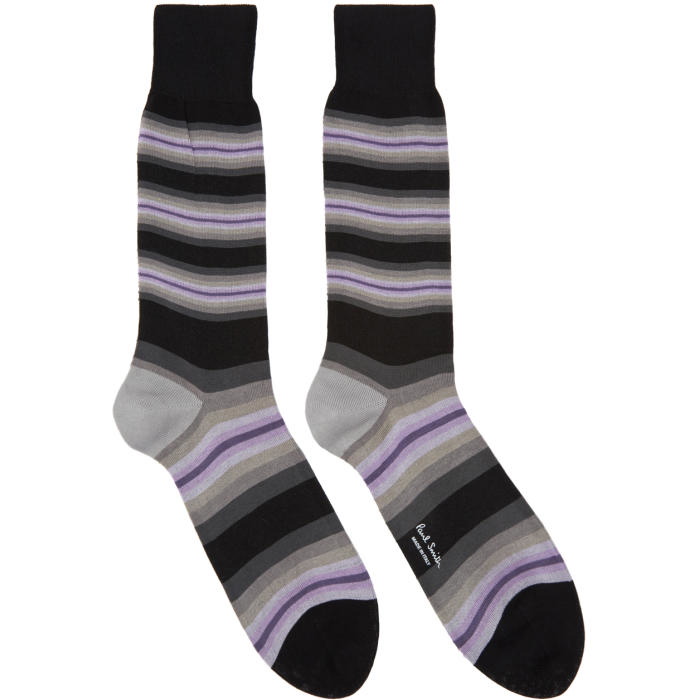 Photo: Paul Smith Grey Tiger Stripe Socks