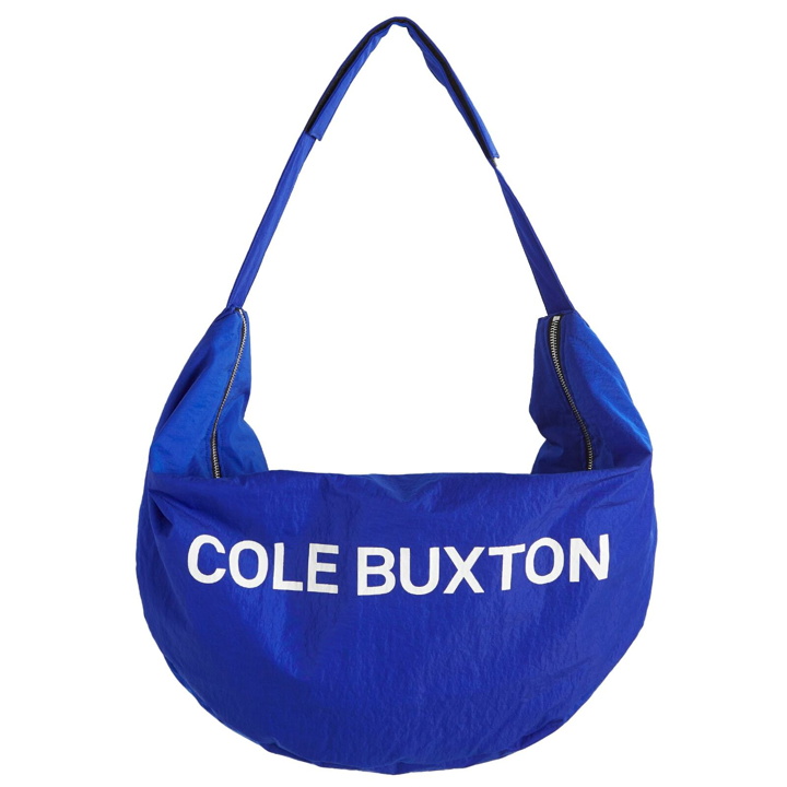 Photo: Cole Buxton Men's Nylon Oversized Sling Bag in Cobalt Blue 