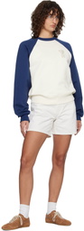 AMI Paris White 'Ami Paris Heritage' Denim Shorts