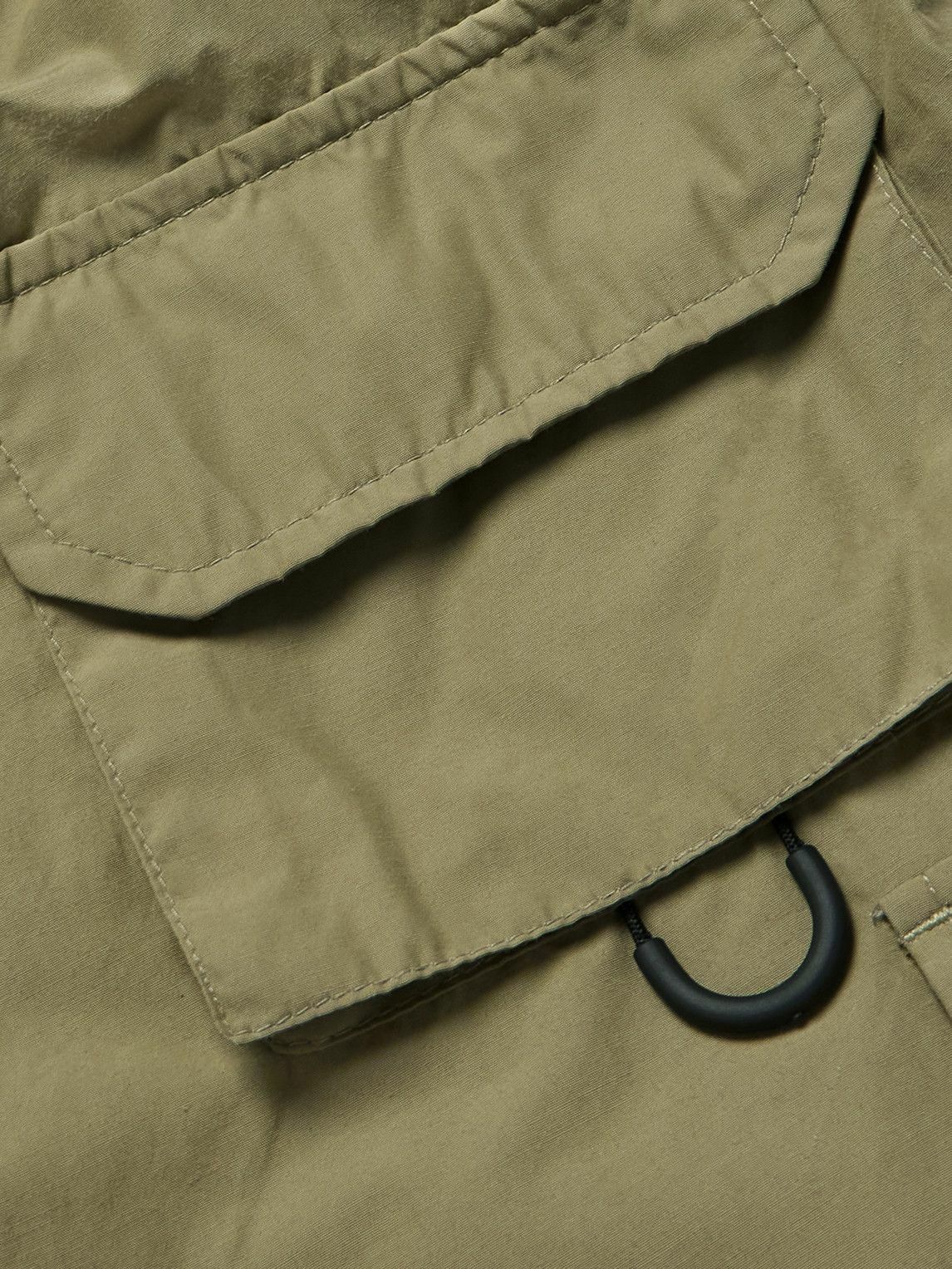 FrizmWORKS - Nyco Straight-Leg Nylon and Cotton-Blend Cargo Shorts - Green