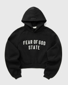 Fear of God Essentials FLEECE RAGLAN HOODIE Black Womens Hoody