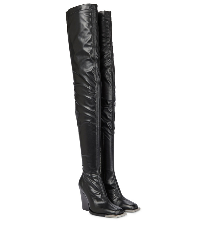 Photo: Peter Do - Faux leather over-the-knee boots