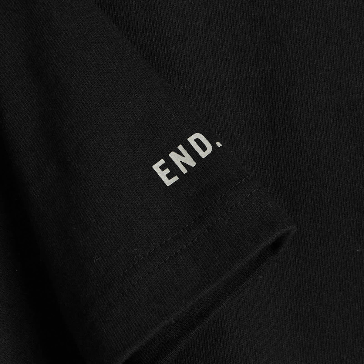 END. x and wander Print Pocket T-Shirt in Black
