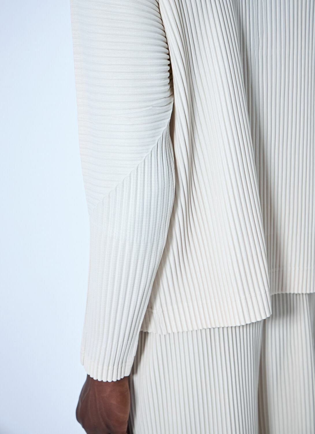Homme Plissé Issey Miyake Pleated Half Zip Through Top