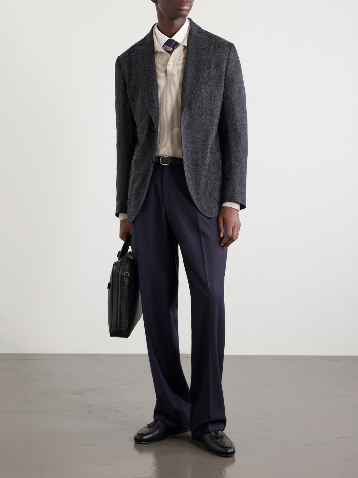 De Petrillo - Faro Wool and Cashmere-Blend Blazer - Gray
