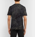 Theory - Saygo Slim-Fit Printed Pima Cotton-Jersey T-Shirt - Black