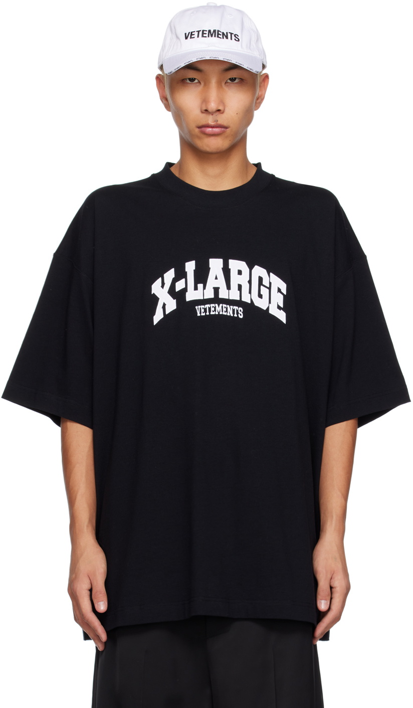 VETEMENTS Black X Large T Shirt Vetements