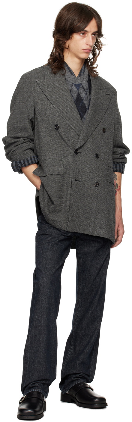 OUR LEGACY Gray Sharp DB Blazer Our Legacy OUR LEGACY Gray Sharp DB Blazer Our Legacy