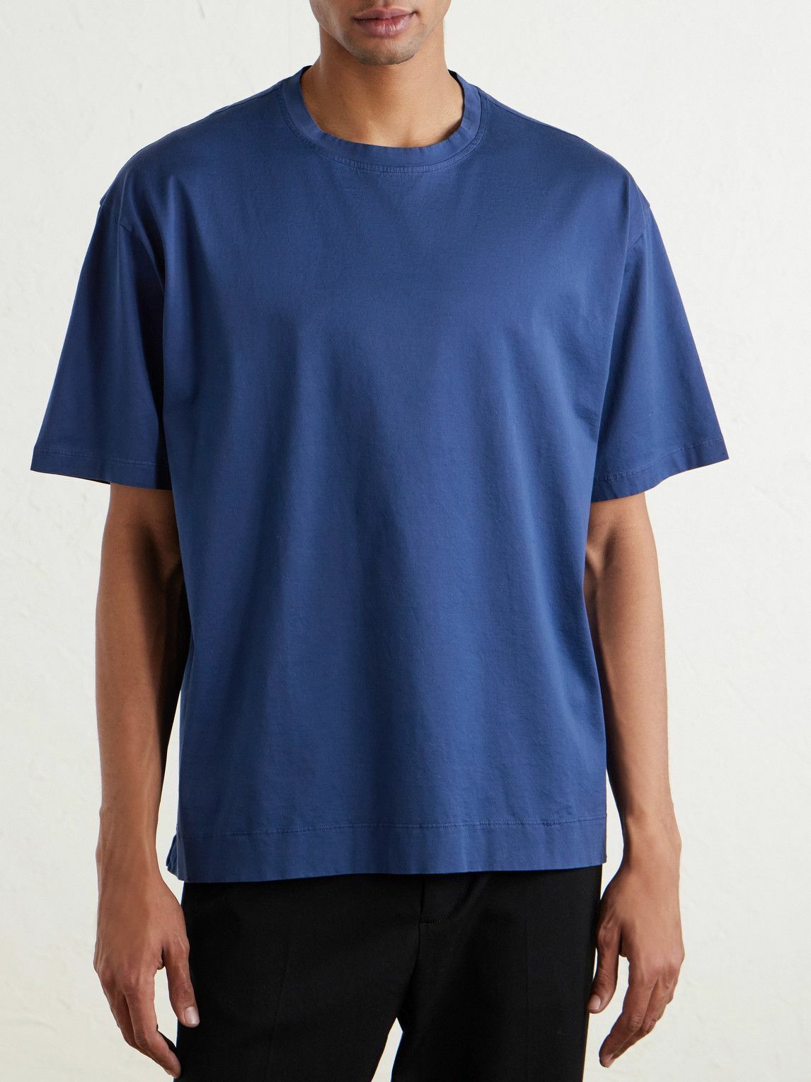 Massimo Alba - Nevis Cotton-Jersey T-Shirt - Blue