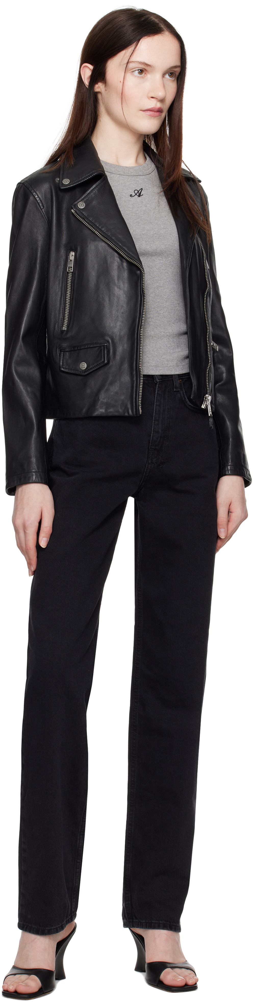Ksubi Black Amplify Leather Jacket