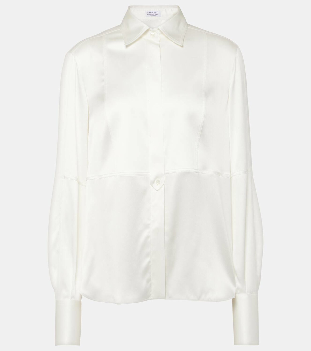 Brunello Cucinelli Beige Silk Blouse main image 1
