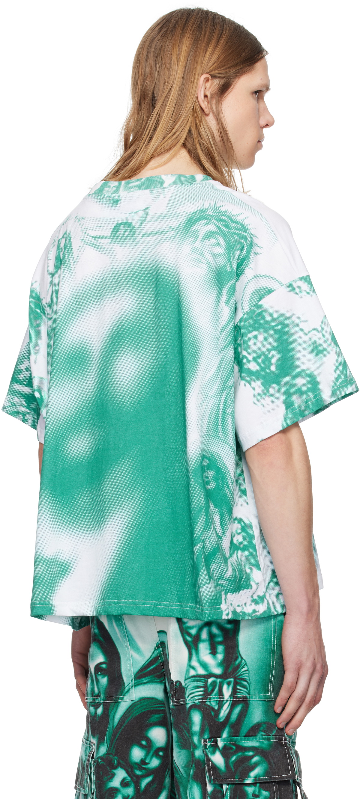 Gerrit Jacob White & Green Oversized T-shirt
