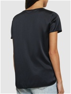 MAX MARA Cortona Silk Satin T-shirt Top