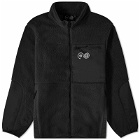 Purple Mountain Observatory Men's Borg Zip Fleece Jacket in Black