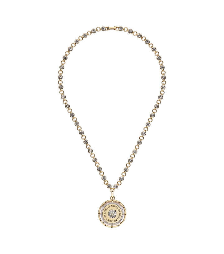 Photo: FoundRae Lovestruck Commitment 18kt gold pendant necklace with diamonds