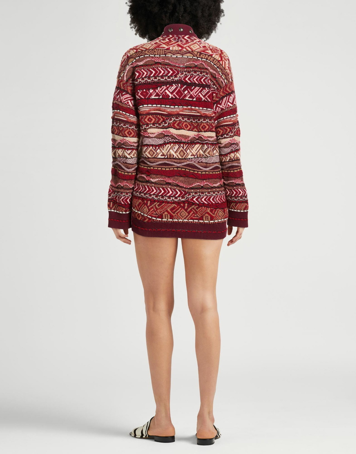 Laneus Womens Cardigan in Red