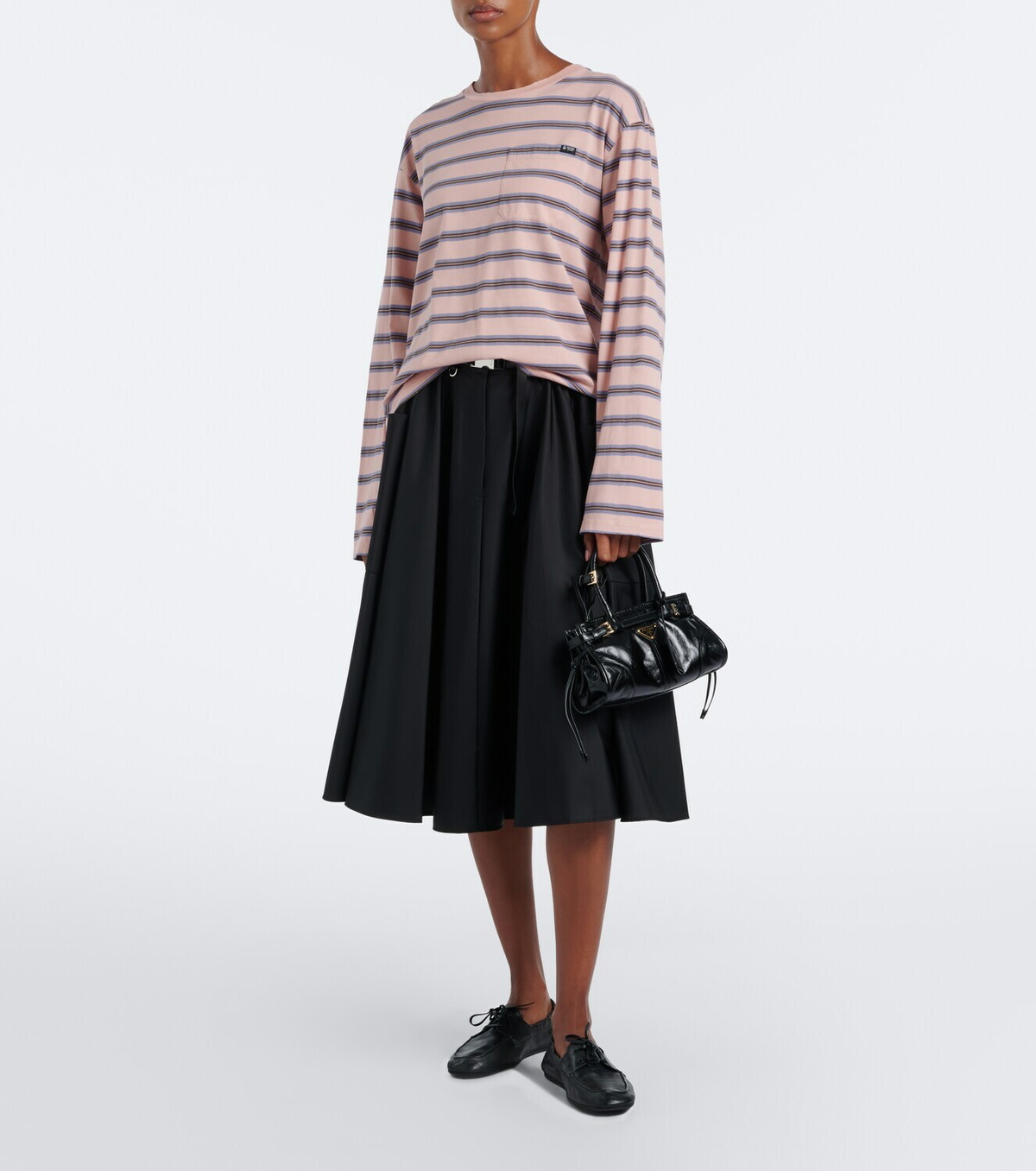 Prada Prada Bonnie Mini leather top-handle bag