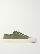 MORJAS - Plimsoll Rubber-Trimmed Canvas Sneakers - Green