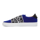 Givenchy Blue Jersey Urban Knots Sneakers