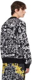 Versace Jeans Couture Black & White Graffiti Sweatshirt