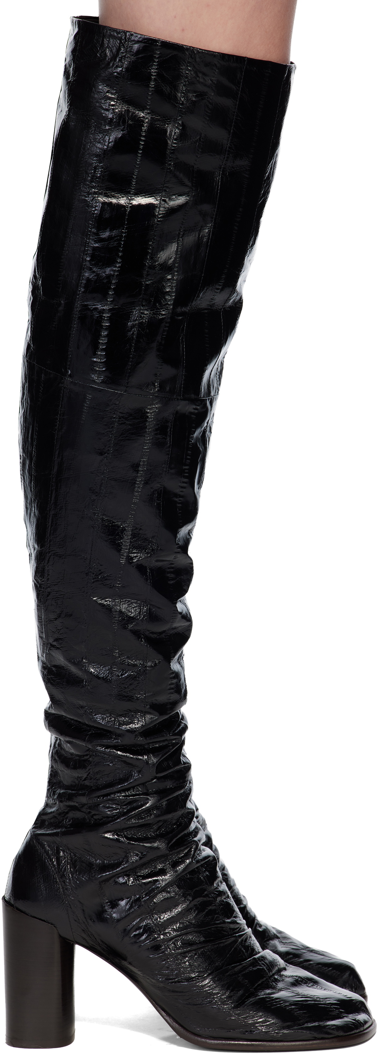 LEMAIRE Black Glove 80 Tall Boots