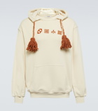 Adish - Tasseled cotton jersey hoodie