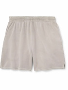 John Elliott - Skeptic Wide-Leg Cotton-Jersey Drawstring Shorts - Gray