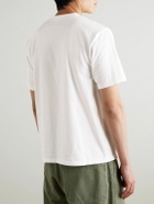 KAPITAL - Printed Cotton-Jersey T-Shirt - Brown