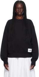 Jil Sander Black Logo Patch Sweatshirt