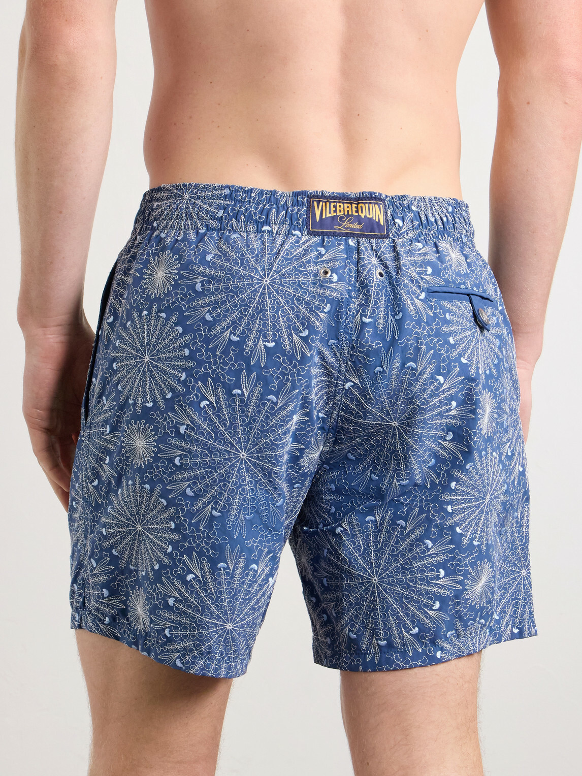 Vilebrequin - Mistral Embroidered Straight-Leg Swim Shorts - Blue