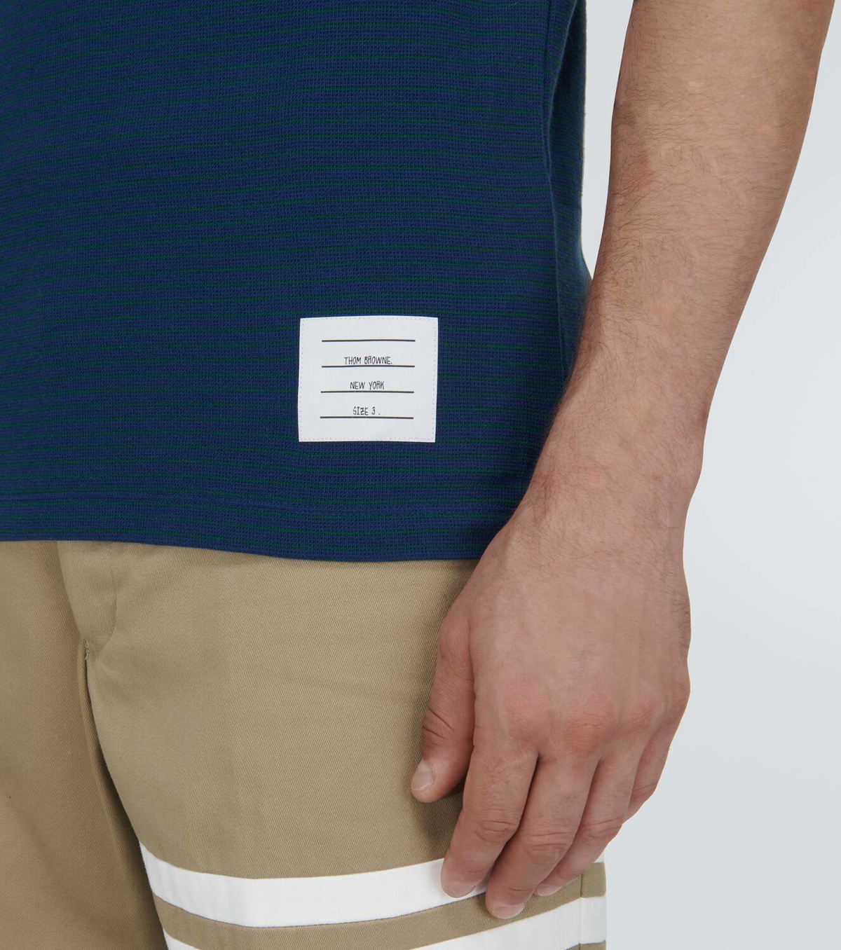 Thom Browne Striped cotton jersey T-shirt Thom Browne