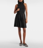 Alaïa Embellished fishnet ballet flats