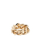 VTMNTS Men's Barcode Ring in Gold