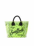 MC2 Saint Barth Colette Fluo Yellow Handbag With Bandanna Print