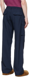 Marni Navy Five-Pocket Cargo Pants