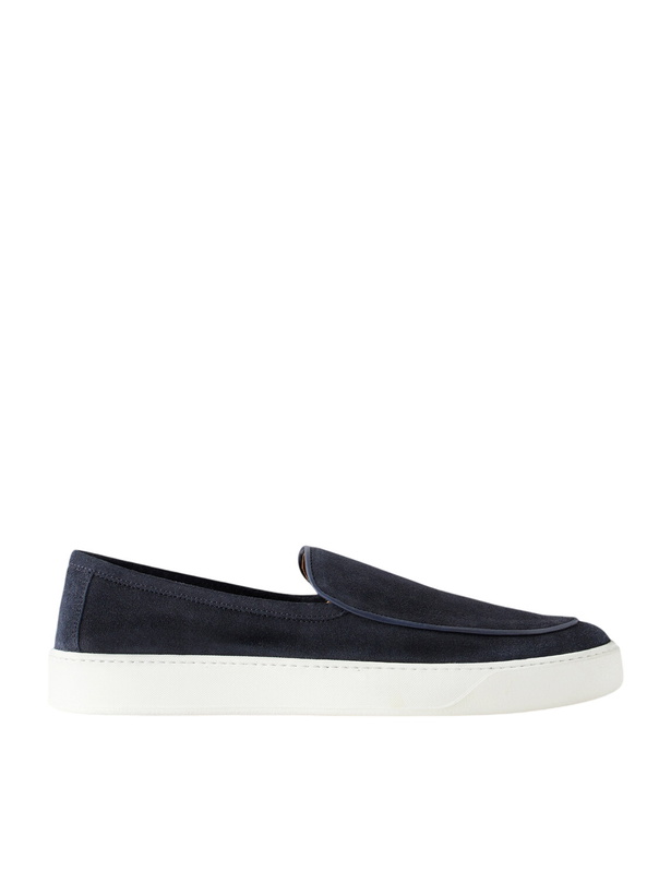 Photo: Frescobol Carioca - Vela Suede Loafers - Blue