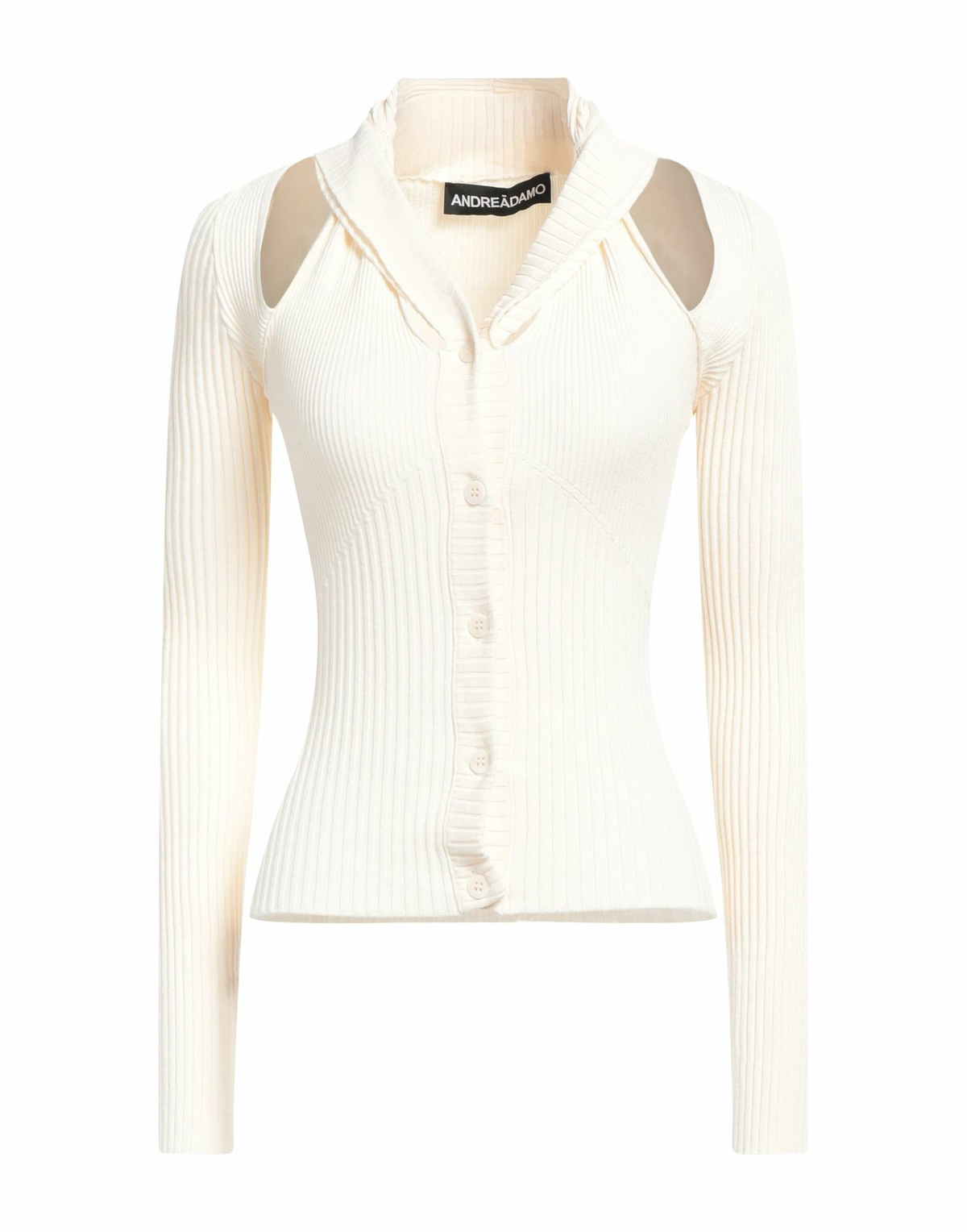 Andreādamo Womens Cardigan Ivory