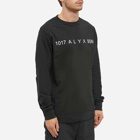 1017 ALYX 9SM Men's Long Sleeve Logo T-Shirt in Black