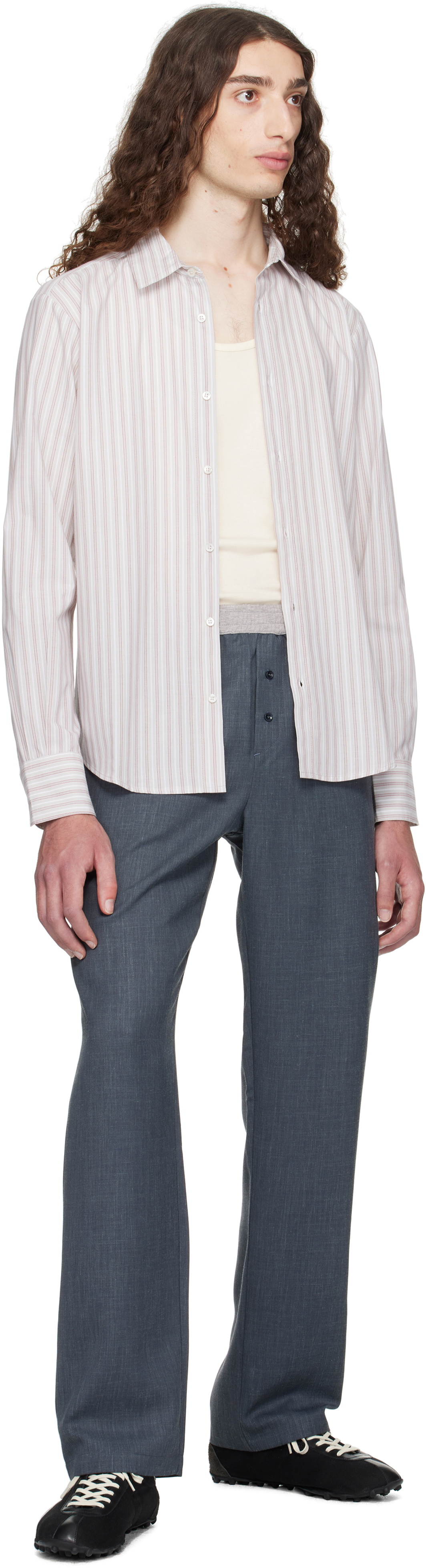 Paloma Wool Gray & Red Zigo Shirt