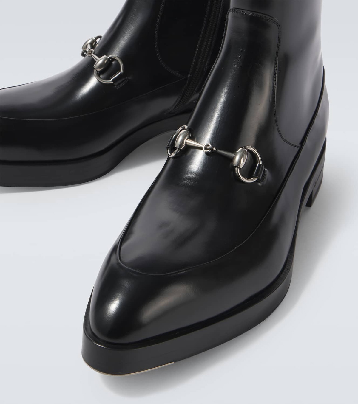 Gucci Horsebit leather ankle boots