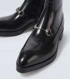 Gucci Horsebit leather ankle boots