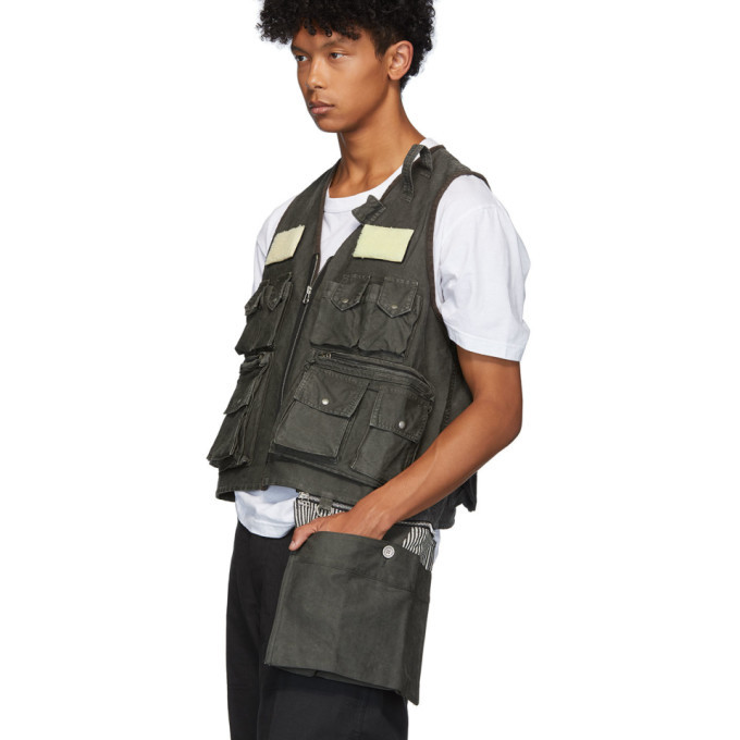 Visvim Black Pilar Fisherman Vest Visvim