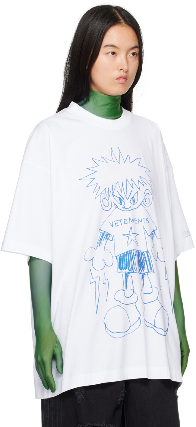 VETEMENTS White Drawing T-Shirt