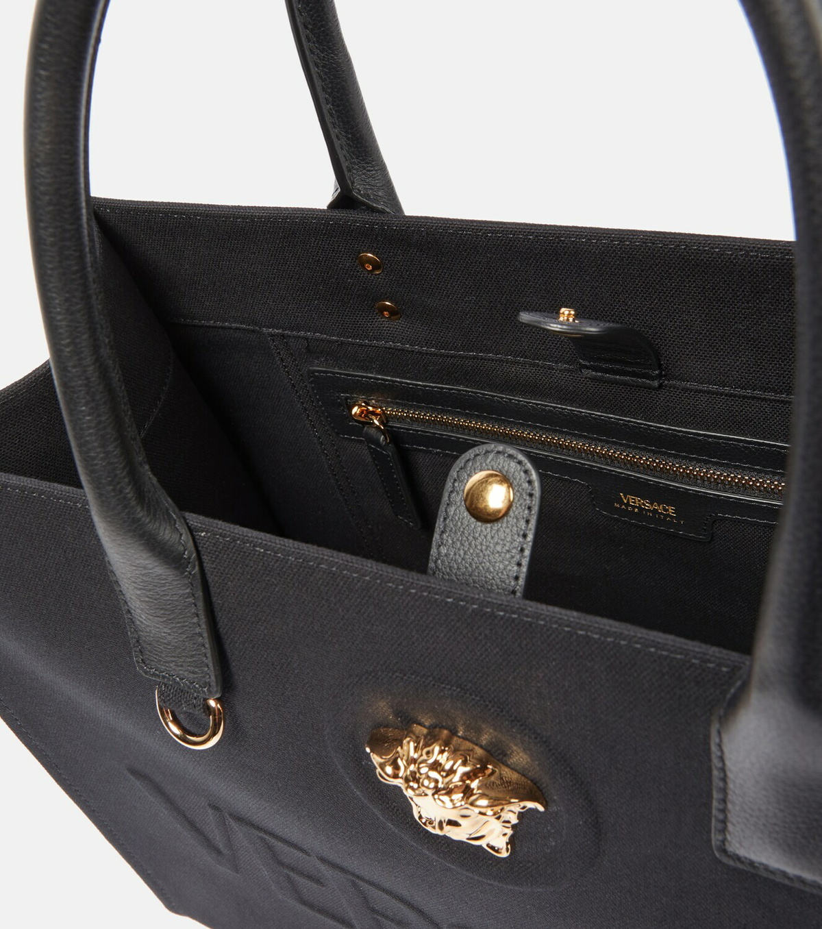 Versace - La Medusa cotton canvas tote bag Versace