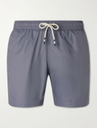 Hartford - Straight-Leg Mid-Length Recycled Swim Shorts - Gray