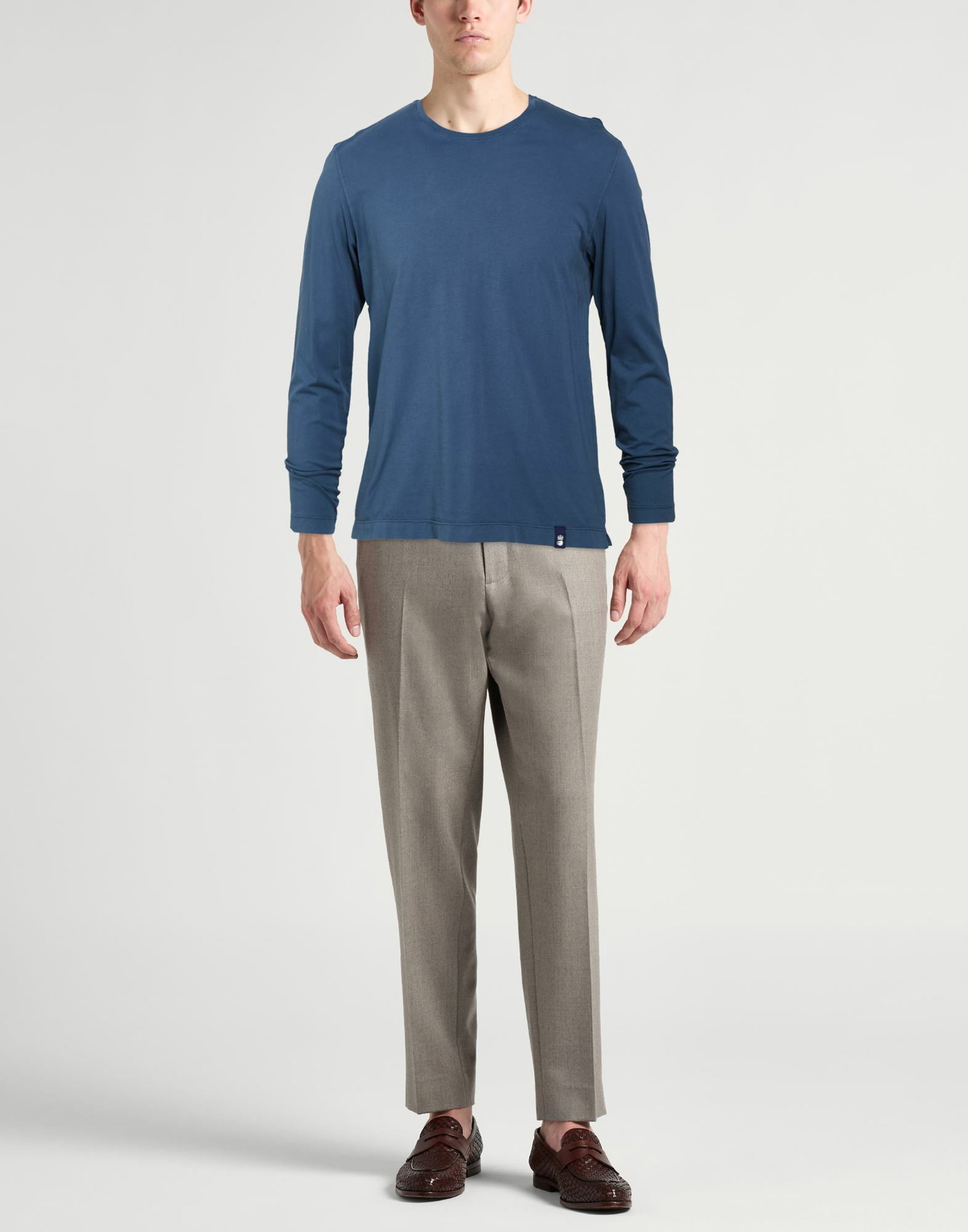 Drumohr Mens T-shirt in Navy