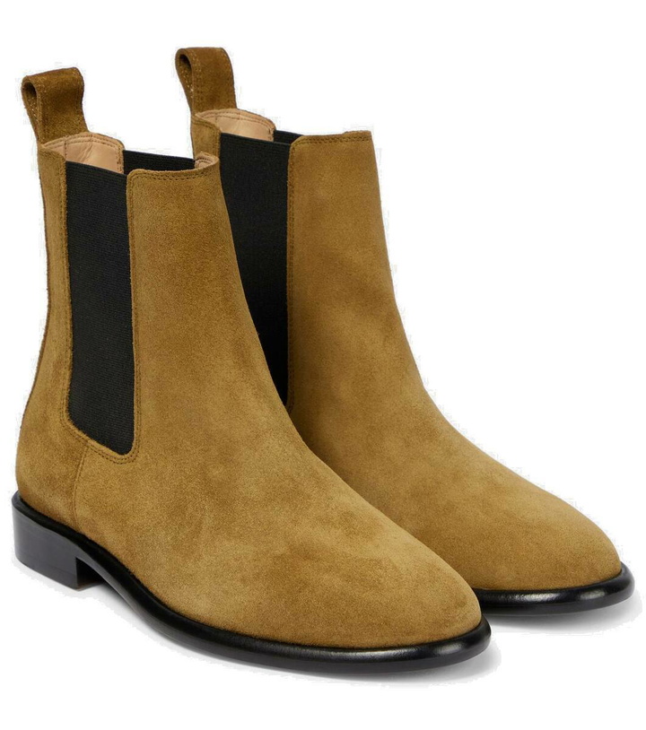 Photo: Isabel Marant Galna suede Chelsea boots