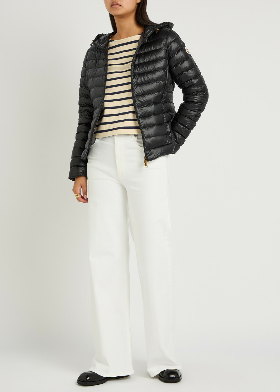 Moncler Igelhood Padded Hooded Nylon Jacket Black